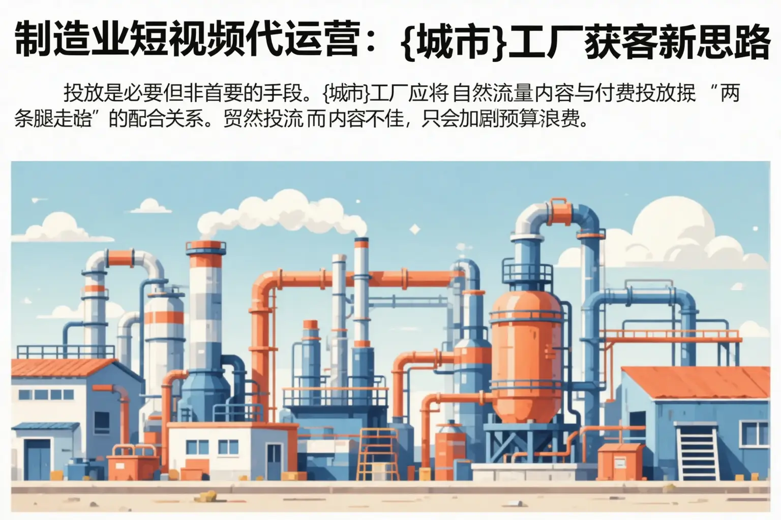 制造业短视频代运营：木垒工厂获客新思路
